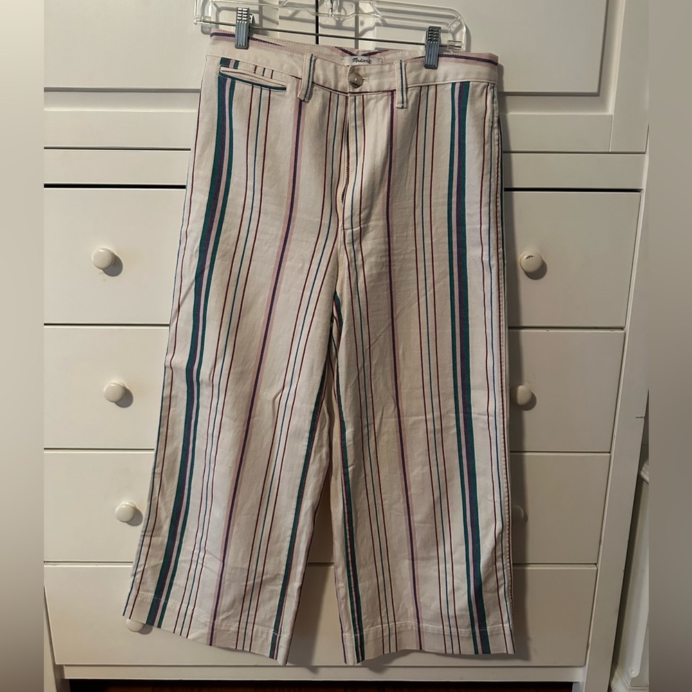 Madewell Stripped Cutoff Jeans (29)